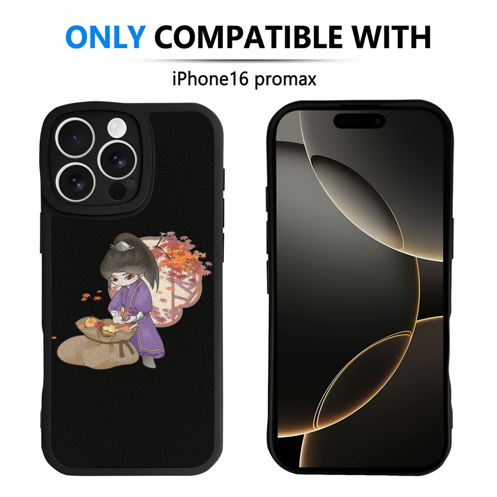 （画像用） Ne Zha 2 ナタ 魔童の大暴れ 【iPhone 16シリーズ対応】シリコンスマホケース（レザー調） 材質：シリコン